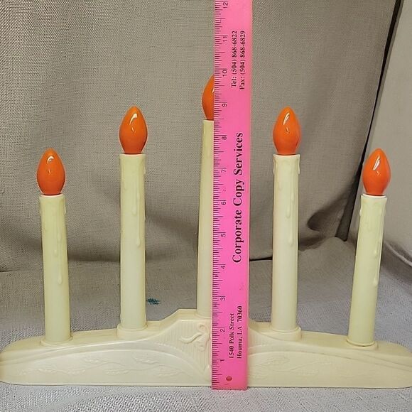 Vintage 5 Light Window Electric Candelabra Candoliers Christmas - Picture 4 of 4